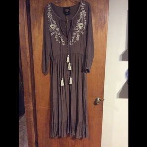 Women’s Z & L Europe Boho Hippie Maxi Dress. Sz M